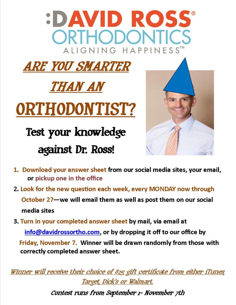 Orthodontist David Ross Hanover Pa Are You Smarter than an Orthodontist