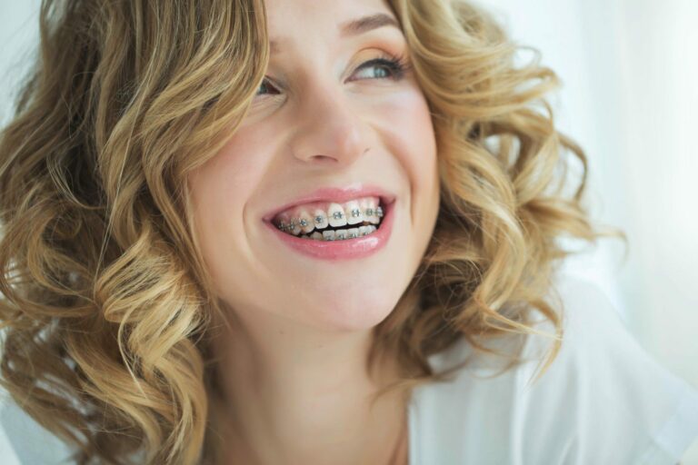 girl smiling with braces